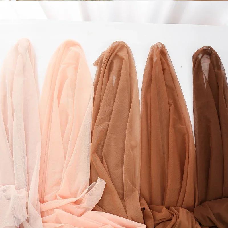 0,5 м/1 м/5 м Мягкая эластичная сетчатая ткань для шитья танцевальных платьев, подкладка для свадебного платья, облегающие костюмы для выступлений, москитная сетка