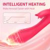 Вибратор для пары G Spot с функцией нагрева для клитора, приложение для стимуляции точки G, вибратор с дистанционным управлением, фаллоимитатор с 10 вибрациями для женской пары
