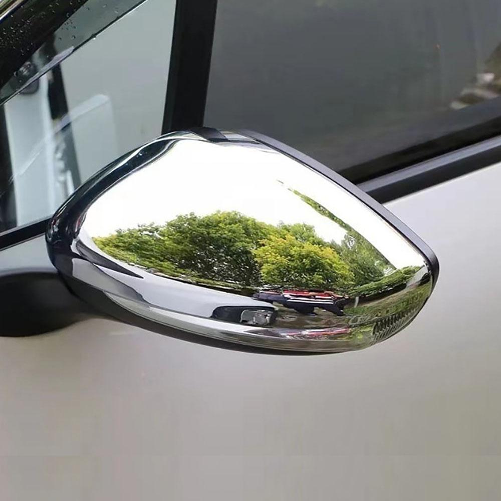 Left Door Wing Mirror Cover Cap Case Chrome For Peugeot 208 2012-2019