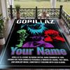 Custom Text Gorillaz Pattern Floor Rug Soft Indoor Carpet Mat Living Room Bedroom