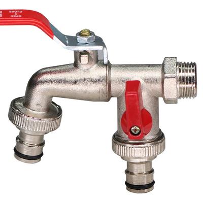 Легкое включение/выключение латунного водопроводного крана, сменный фитинг, краны для полива