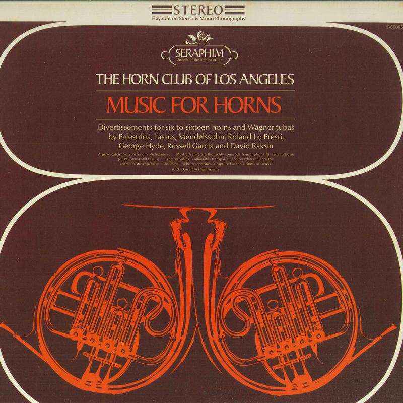 LP Record VARIOUS - Music For Horns S160095 SERAPHIM Japan Classical Used