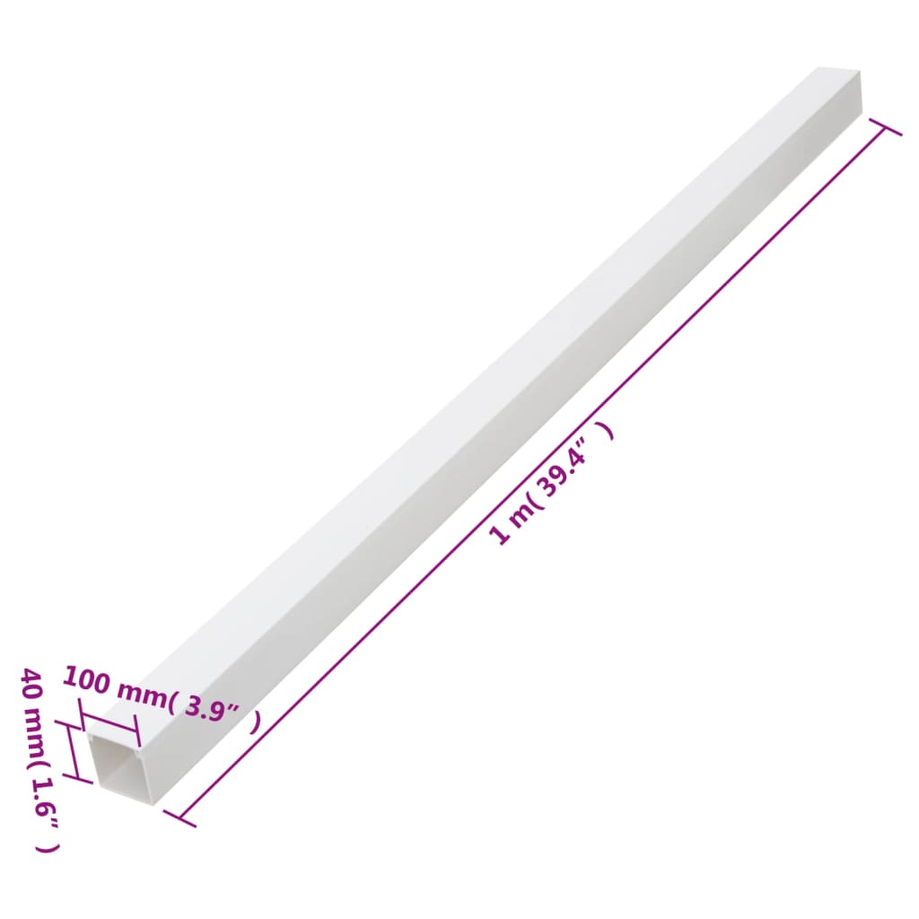 Installation Conduit Pipes 100x40 mm 10 m PVC