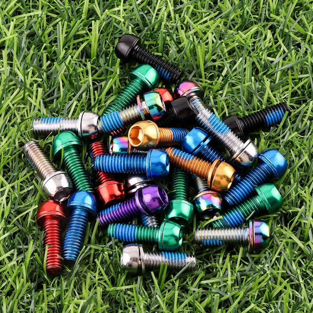 Titanium-plated Bike Handle in Bolts Stainless Steel Bicycle Disc Brake Caliper Bolt Folding