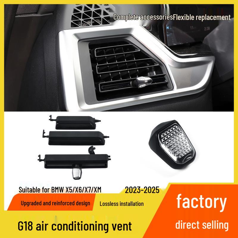 Комплект для ремонта воздуховодов BMW X5/X6/X7: Вал ручки регулировки и рамка панели