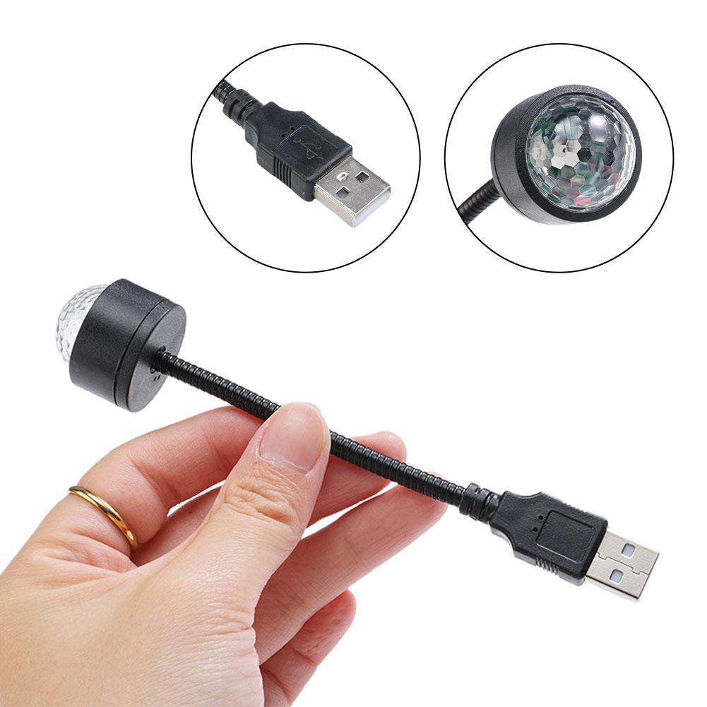 9 моделей автомобильных крышевых звездных фонарей для салона, светодиодных прожекторов для создания атмосферы, USB-украшений, ночников, многоцветного управления музыкой