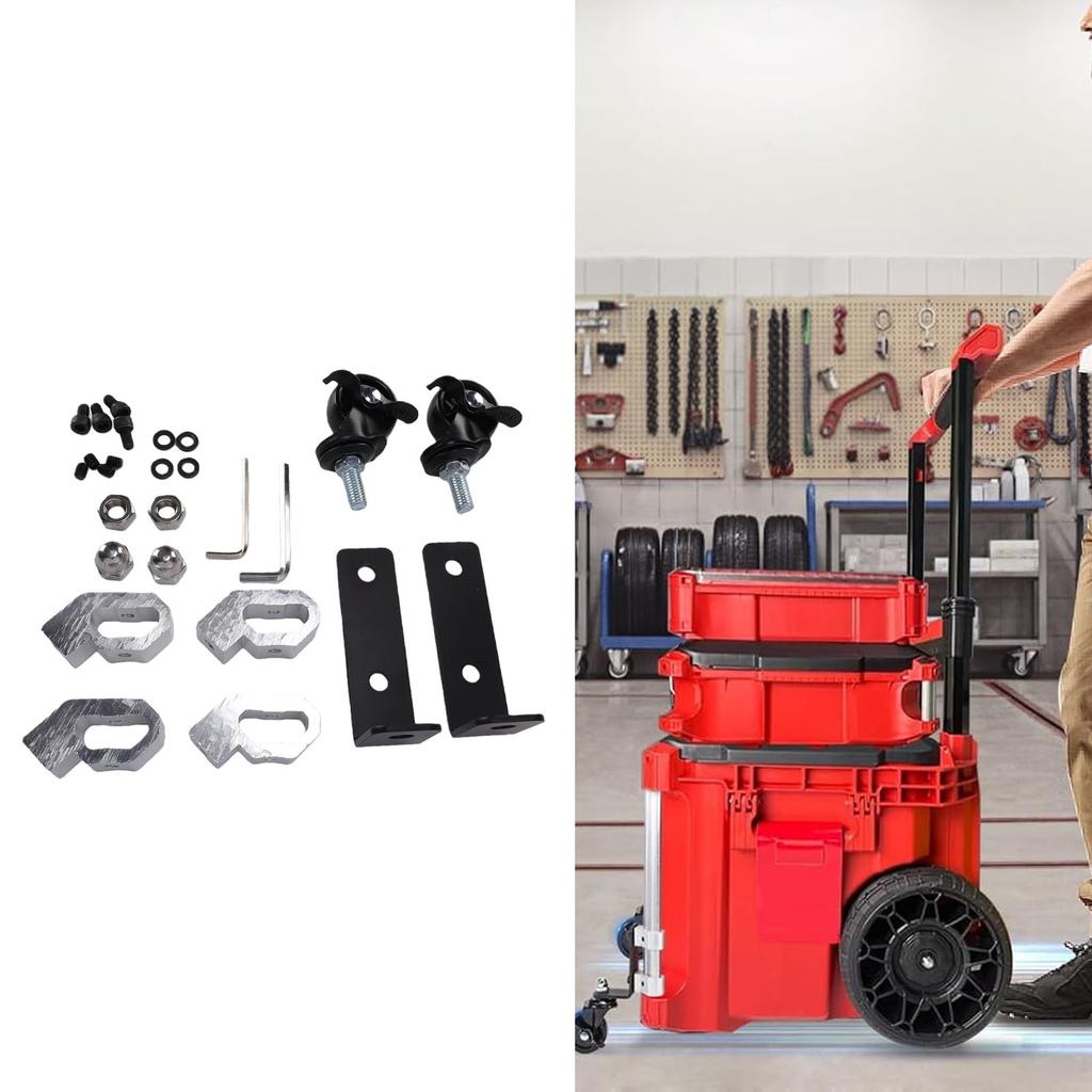 Dual Front Wheels Fit for   Toolbox and Accessories 200lbs Load Capacity 360 Degree Rotation Toolbox Front Caster Wheel