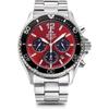 TRN-TX0207R (Спортивные часы Orient Mako Solar Powered Chronograph Mens Metal) Круглые часы, серебро