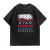 4th Of July T Shirt Independence Day Star Spangled Usa Anthem Funny Patriotic American Vintage Washed Comfortable Slightly