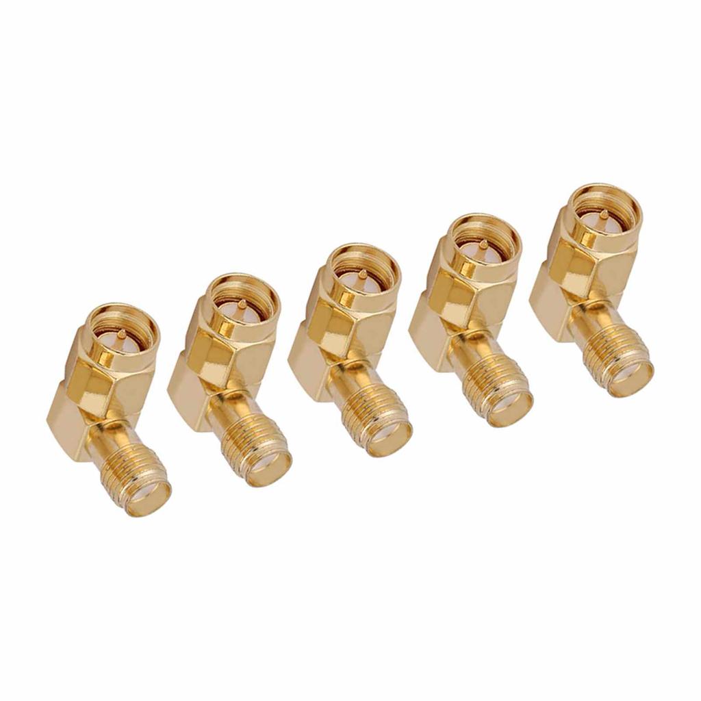 10Pcs SMA Connector Male To Female Adapter Right Angle 90 Degree for RF Connection
