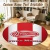 Round Rug Custom NamePSV Eindhoven FC Pattern Non Slip Carpet Home Floor Decor