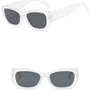 Women's Sunglasses Simple Box Sunscreen UV Sunglasses Retro Plain Sunglasses.