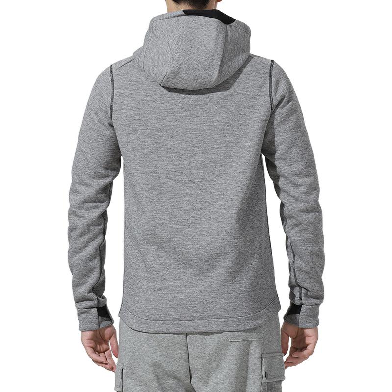 Nike Вязаная спортивная куртка с логотипом и капюшоном, мужская верхняя одежда, серая DD1879-010