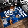 Коврик с принтом логотипа Detroit Lions - Мягкий, Моющийся, Нескользящий Коврик для Помещений под Офисные Стулья, Гостиную, Домашний Офис, Декоративный Ковер