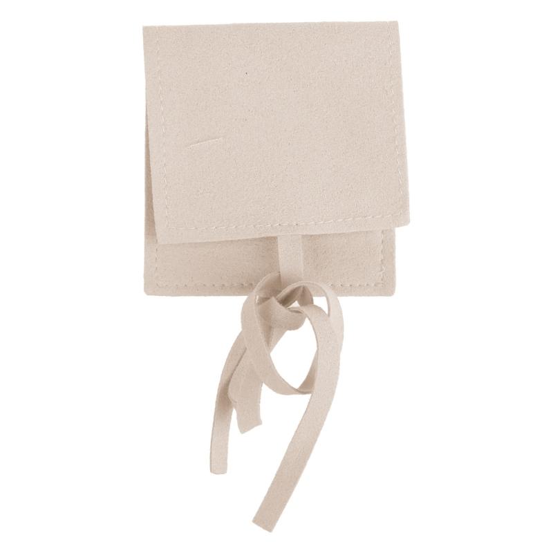 Jewelery Gift Bag Microfiber Jewellry Pouch with Ribbon Envelope Gift Packaging Organizer Bag for Earrings Necklace