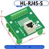 1 шт. Адаптер-терминал RJ45 Cat5e Cat6 Плата-адаптер Сетевой порт Аксессуары для установки на DIN-рейку 35