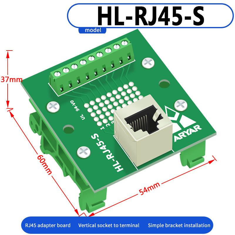 Совместимый с DIN35 рельсом RJ45 Адаптер Клеммная колодка Стабильное Ethernet-соединение для шкафов управления и коммутаторов