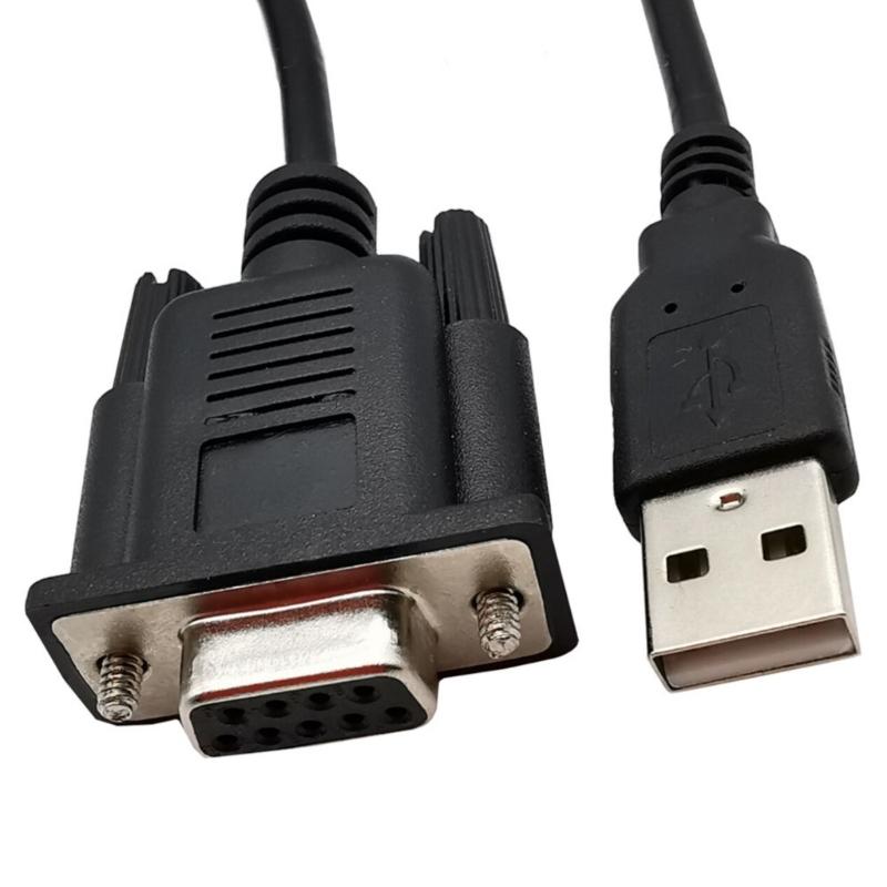 Высокоскоростной USB-преобразователь в RS232 Кабель USB Male на RS232 Female Серийный кабель для ПК и ноутбуков Обмен данными