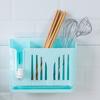 Home Chopsticks Storage Rack Cage Wall-mounted Drain Spoon Fork Knife Holder