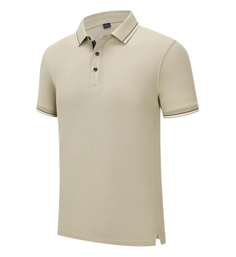 Летняя повседневная рубашка Командный топ для мужчин и женщин Отложной воротник Короткий рукав Однотонная футболка YG-246