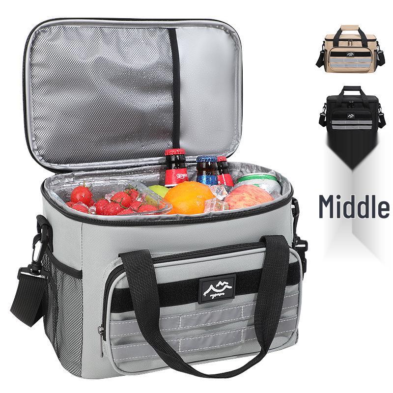 Портативная термосумка для ланча из ткани Оксфорд - Ручная и плечевая переноска, Идеально подходит для пикников и использования на открытом воздухе