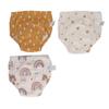 3pcs Baby Absorbent Training Pants Reusable Washable 6 Layers Gauze Breathable Urinary Isolation