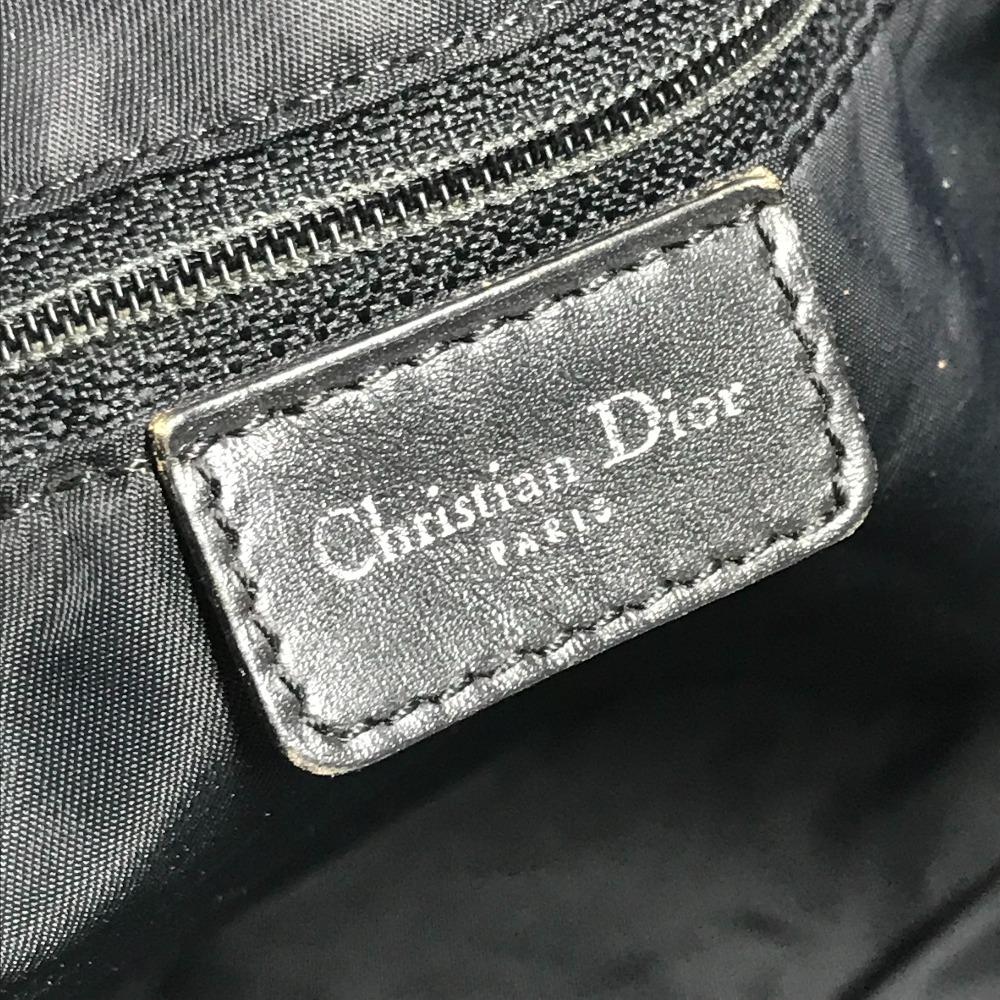 Dior Trotter logo Bag Crossbody Shoulder Bag Leather/Canvas Black