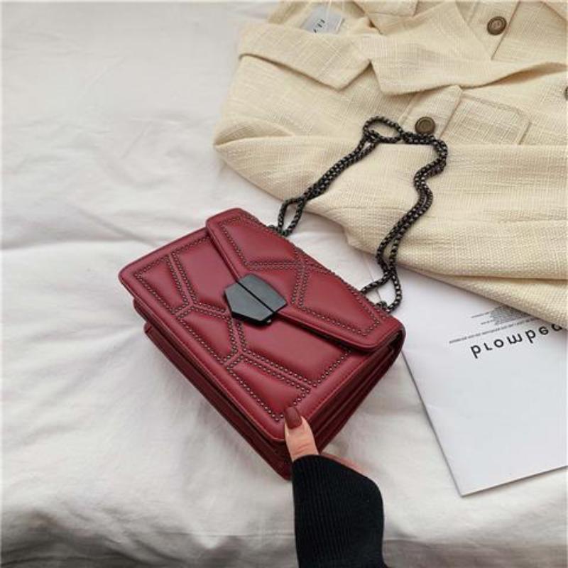 Advanced Westernized Women's Shoulder Bag Versatile Chain Underarm Bag Single Shoulder Crossbody Bag Ins Style Small Square Bags