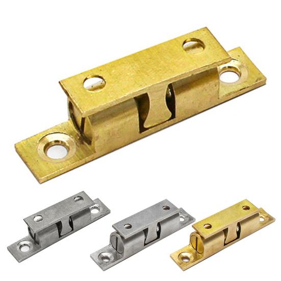 Закрывающая защелка Гладкая поверхность Нержавеющая защитная защелка для кухонной двери со свободными винтами Соединение с шкафом Толстая простая установка Дверная защелка для дома