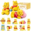TOP TOY Disney Винни-Пух Серия Эмоций [Набор из 9 шт.] Гачапон Сюрприз Фигурки Мягкий Винил ПВХ Премиум Игрушка Подарок на День Рождения Рождество