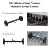 16 Inch 2-in-1 Undercarriage Pressure Washer Surface Cleaner Power Washer Attachment Water Broom