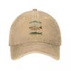 Коричневая Радужная Форель Триада Бейсболка Унисекс Потертая Стиранная Snapback Кепка Рыбалка Нахлыст На Открытом Воздухе Бег Гольф Кепки Шляпа