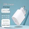 Европейское быстрое зарядное устройство PD20W для iPhone 13/17 и планшетов - 20 Вт, сертифицировано CE.