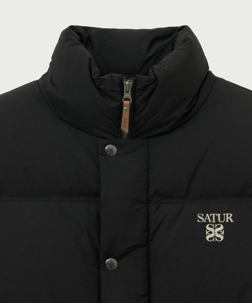 Satur Lauren Puffer Duck Down Padded Jacket Black