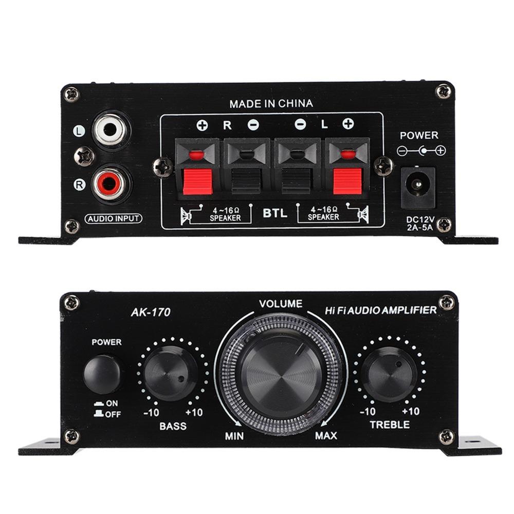 47K Resolution Mini Power Amplifier 20w+20W Power Amplifier Durable Stereo Amplifier  Motorcycles