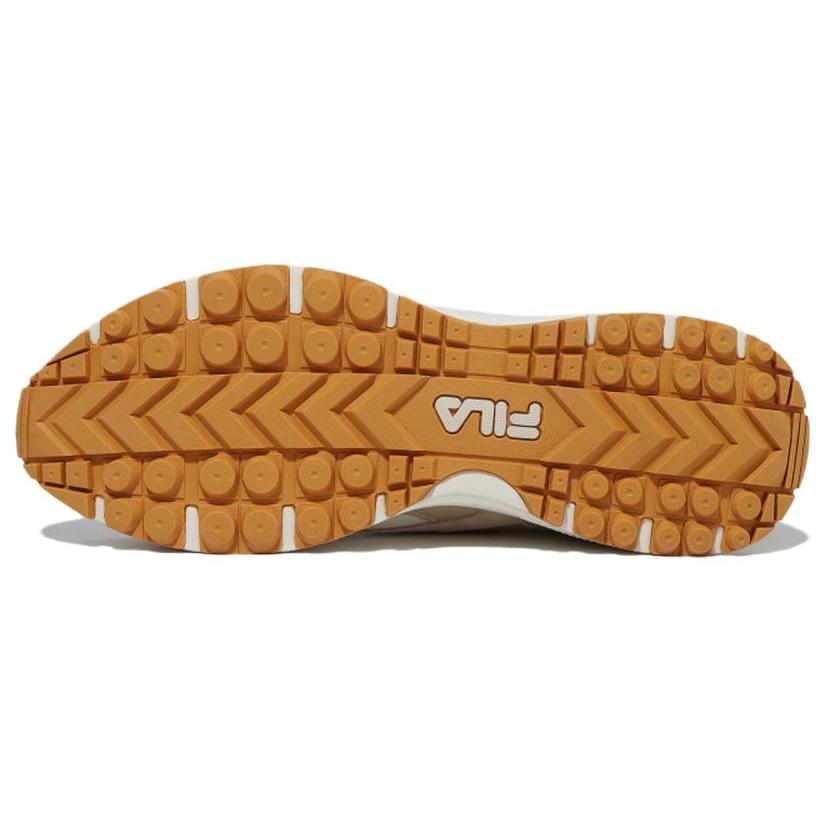 FILA Zagato Comfortable Abrasion Resistant Low top Running Shoes Unisex Beige Korean Style 1RM02475F_920