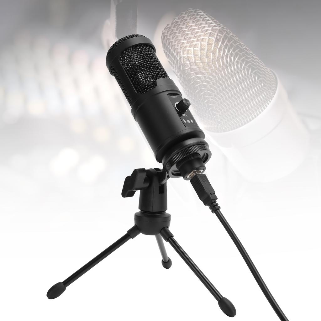 Condenser Microphone for Gaming Computer Live USB Speaker 192K24Bit 20HZ‑20KHZ 20mA