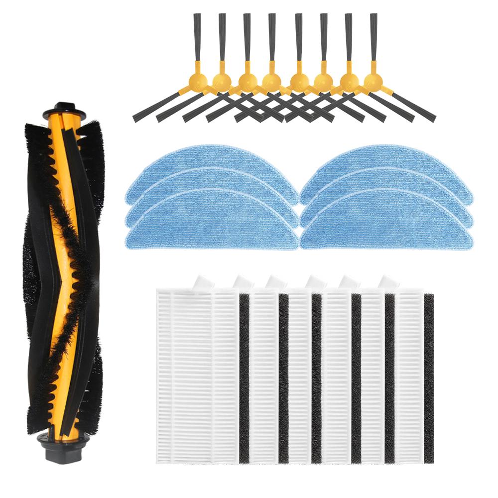 Для робота-пылесоса Aeno rc3s / rc2s запасные части основная щетка боковая щетка фильтр HEPA тряпки для швабры сменные детали аксессуары