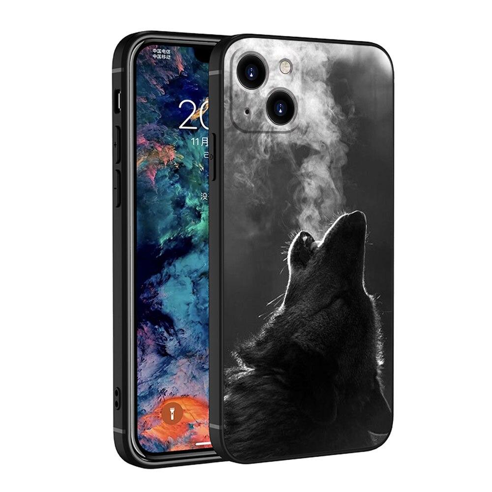 Чехол для телефона, силиконовый доспех, зверь, лев, волк для Apple iPhone X 14 11 13 Pro Max XR 7 8 Plus XS 12 5S Mini 6S SE2022 5 SE 6