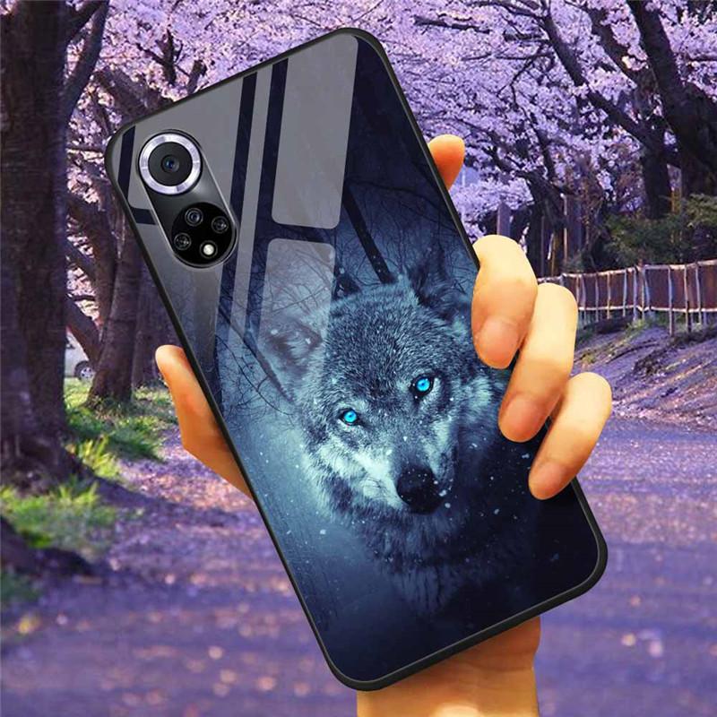 Чехол для Honor 50 Pro Закаленное Стекло Звездный Мрамор Жесткая Задняя Крышка для Телефона Huawei Honor 50 Чехлы Honor50 Защитные