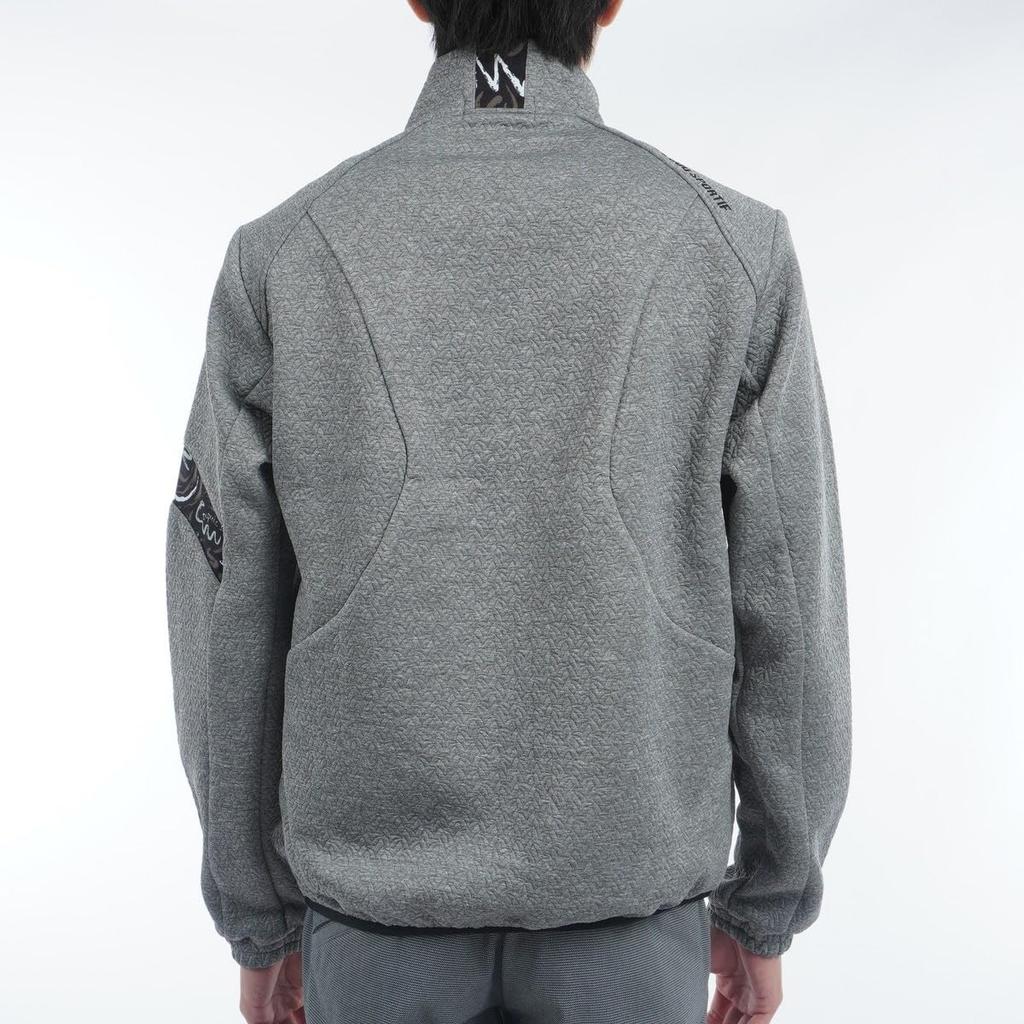 Coq Sportif Cut and Sew Полная молния блузон стеганый жаккард водоотталкивающий гольф LG4FSW51M GY00 [Le Golf] [Stretch Forcer] Мужская (Серый)