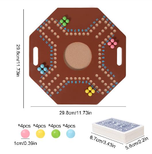 Wooden Bead Game Folding Puzzle Strategy Games Travel Board Games For Kids Ages 3 Mind Toys Educational Toys
