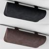 Sunglasses Holder for Car Sun Visor Eyeglasses Car Visor Clip Storage Glasses Organizer Case PU Leather Glass Holder