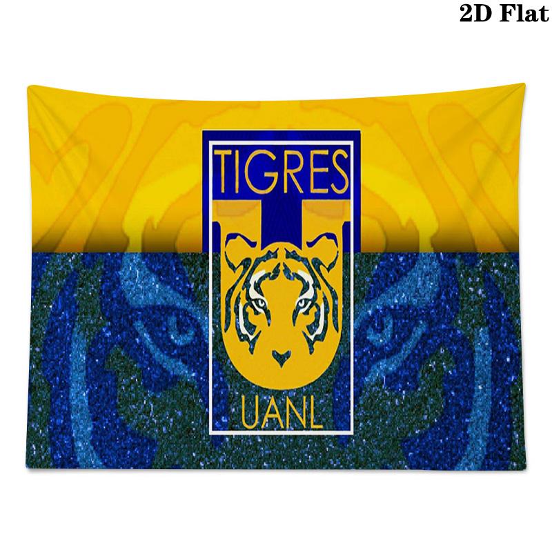 Tigres uanl Wall Tapestry Aesthetic Wall Hanging Printed Fabric Blanket Decorative Tapestries for Bedroom Living Room Home Decor