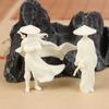 1Pc Fairy Garden Miniatures Cool Chinese Kung Fu Swordsman Figure Sand Table Layout Mini Landscape Supplies Desk Decoration