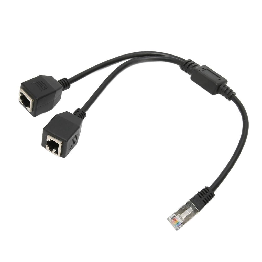 RJ45 Ethernet Splitter Cable 1 Male To 2 Female Port Stable Fast Transmission Cat5 RJ45 Splitter Cable for Router Modem