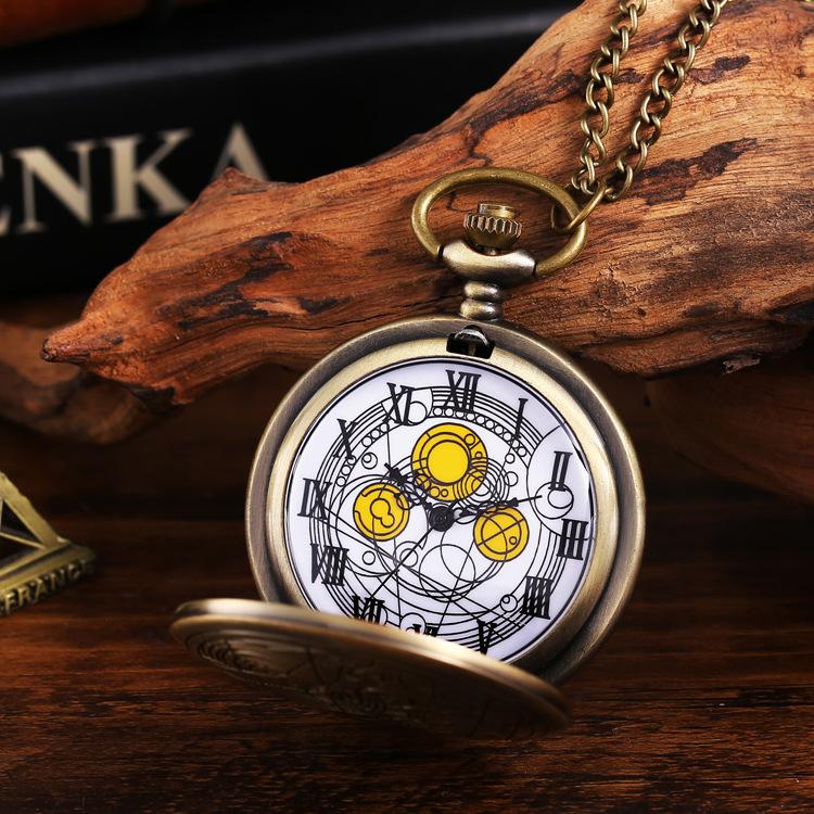 Таинственный драгоценный камень Доктор Стрэндж кварцевые карманные часы ностальгическое ожерелье кулон подарок для мужчин и женщин