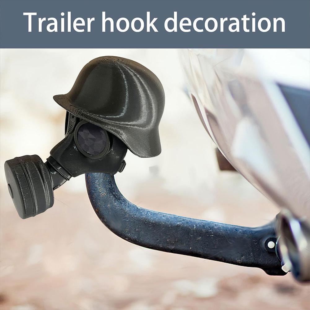 Смешная крышка-маска от газа для сцепного устройства прицепа Крышка фаркопа Защитный колпак для фаркопа Прицепа Предотвращает ржавление приемной трубы