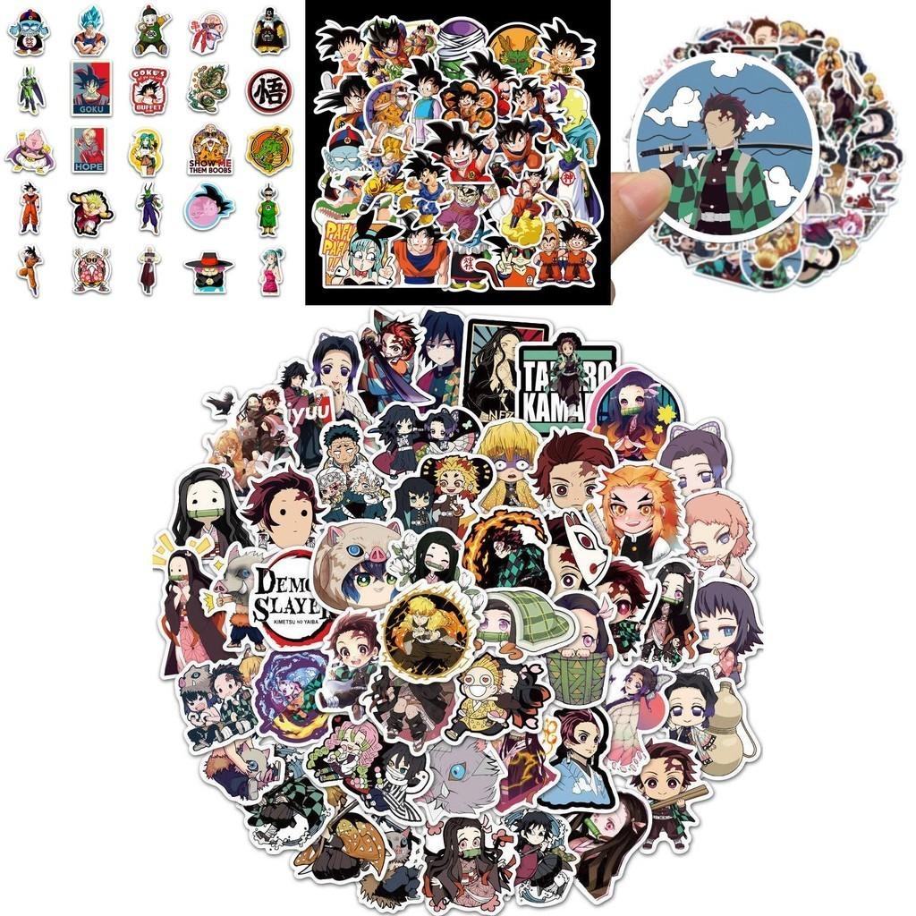 Высококачественные Граффити-Наклейки «Клинок, рассекающий демонов» Разноцветные Мультяшные И Свежие Дизайны Набор из 50 Наклеек