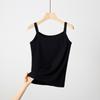 Women's Slim Fit Cotton Camisole: Solid Color, Sleeveless, Perfect for Summer Layering